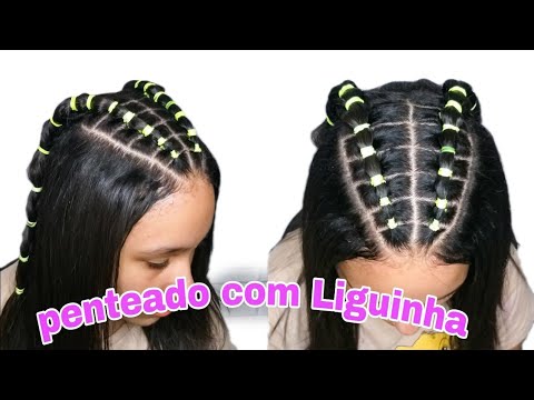 Penteado Fácil para Escola com Tranças e Elásticos