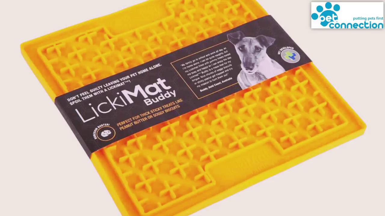 LickiMat Buddy Dog & Cat Feeding Mat - Soothes Anxious Pets & Improves Dental Health