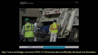 2 video clips - America Has Unofficially Declared War On The Homeless