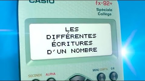 Découvrez notre tuto pour la calculatrice scientifique fx-92+ Spéciale Collège !