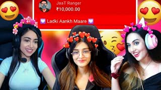 Eye Wink Challenge Beautiful Girl Streamers On Livestream ft. @PAYALGAMING screenshot 5