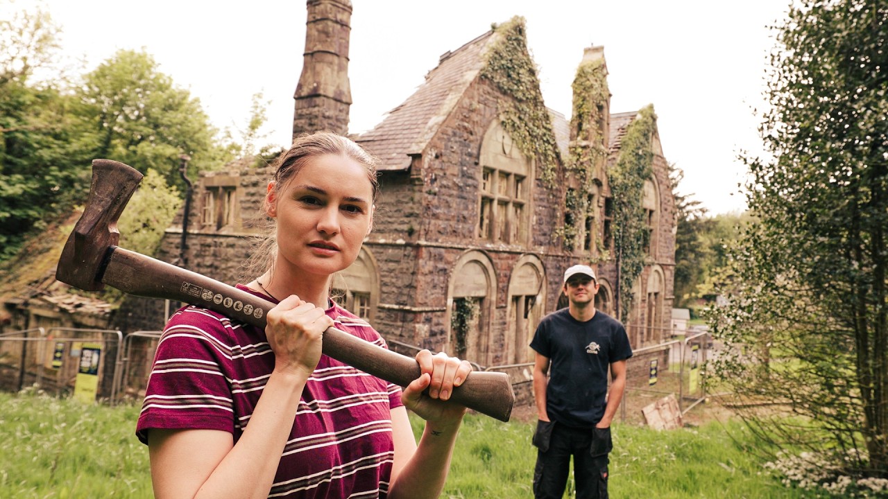 ⁣Clearing YEARS of Neglect from Our 150 Year Old School