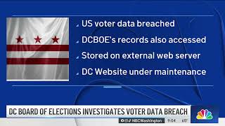 DC Board of Elections investigates voter data breach | NBC4 Washington