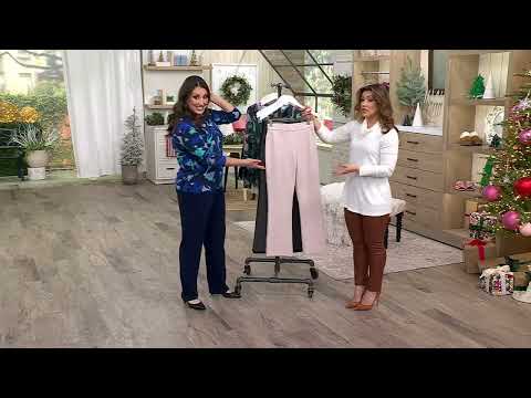 Susan Graver Modern Essentials Smart Ponte Boot-Cut Pants on QVC @QVCtv