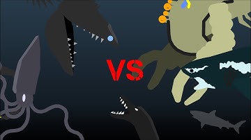 (OLD ANIMATION) Aquatic SCP Battle Royale| Sticknodes Animation!