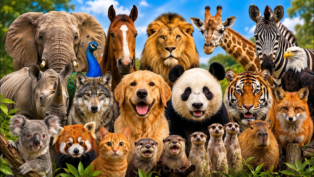 Animal Sounds | Learn Animal Name with real Sounds for Kids | Educational video #animalsounds
