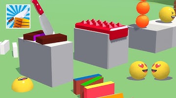 SLICE IT ALL | All Levels Gameplay Walkthrough iOS, Android New Game Level 54-55