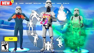 IMPERIAL STORMTROOPER Fortnite doing all Built-In Emotes and Funny Dances シ