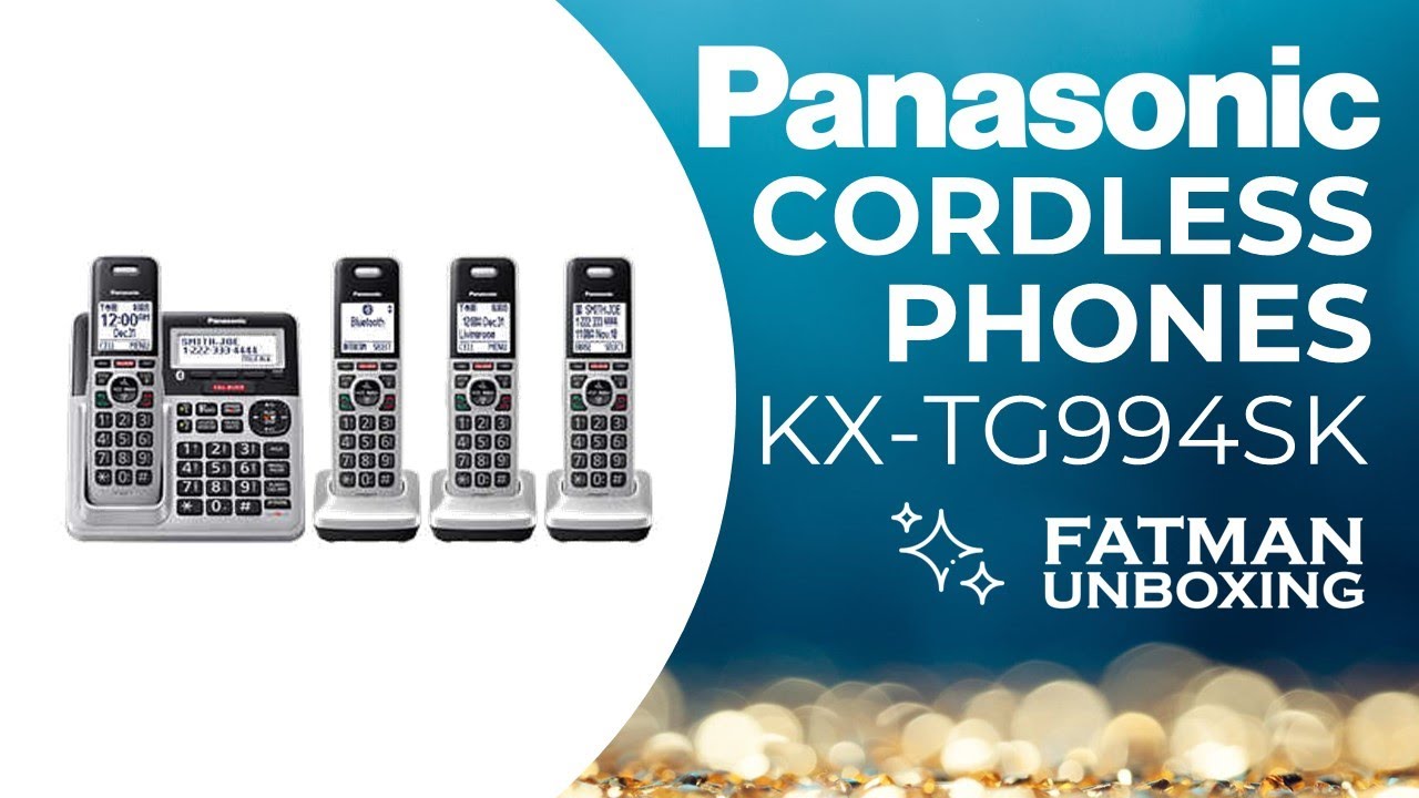 Panasonic KX-TG994 DECT 6.0 Bluetooth 4-Handset Cordless Phone Bundle