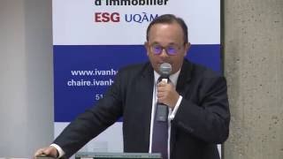 Acfas 2016: Colloque 497 en immobilier - Frank Hovorka, Initiative Finance du Programme des Nations Unies pour l'Environnement