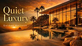 Luxury Glass Oasis Villa at Sunset | Peaceful Desert Ambience & Soft Piano for Sleep (3 Hours) screenshot 4