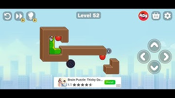 Snake Puzzle Slither to Eat  Level 52 walkthrough Solution | Gameplay 