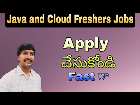 Fresher software Jobs ( Telugu ) | Java Jobs | Cloud Jobs | @LuckyTechzone