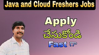 Fresher software Jobs ( Telugu ) | Java Jobs | Cloud Jobs | @LuckyTechzone