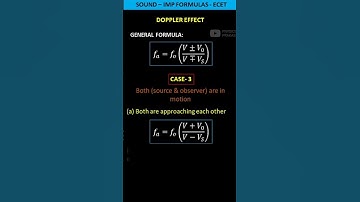 Doppler effect - Case 03 #ecet  #shorts @PhysicsPrakash