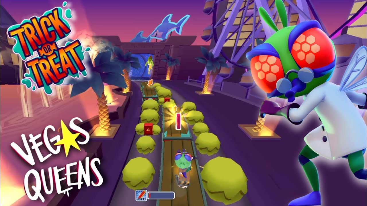 Trick or Treat 🍬🍭 Challenge but in Vegas Queens 👑🎙️ with Dr. Flyman Subway Surfers Haunted Hood 2024