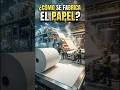 ¿Cómo se Fabrica el Papel? 📄🏭 | Proceso Completo de Fabricación en Fábrica #Shorts