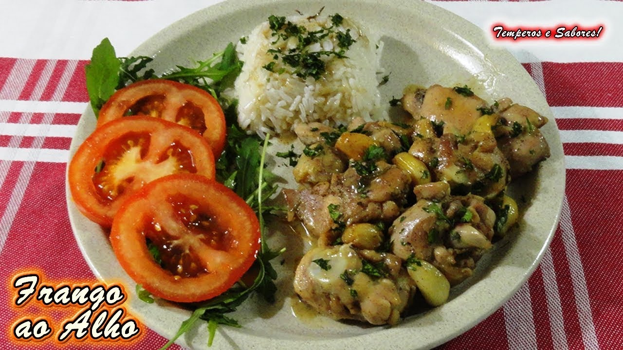 FRANGO AO ALHO delicioso e muito fácil