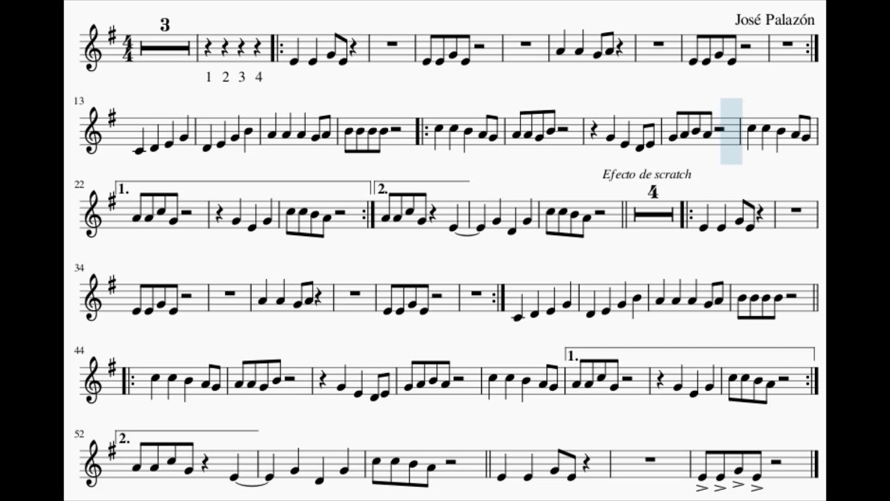 Hip Night Hop - Para instrumento o entonación vocal