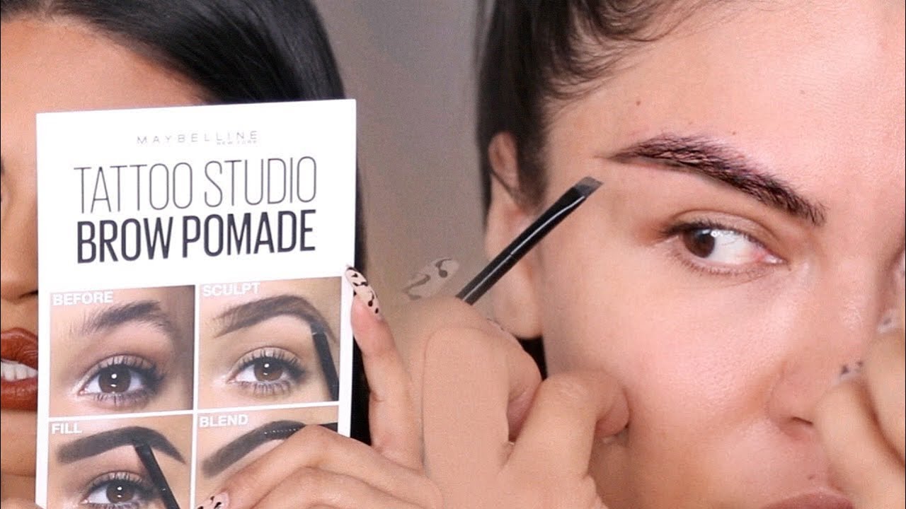 NEW MAYBELLINE TATTOO STUDIO BROW POMADE REVIEW | SWATCHES|  MAKEUPBYGRISELDA - YouTube