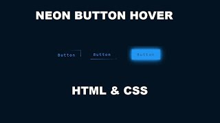 Neon Light Button Animation CSS
