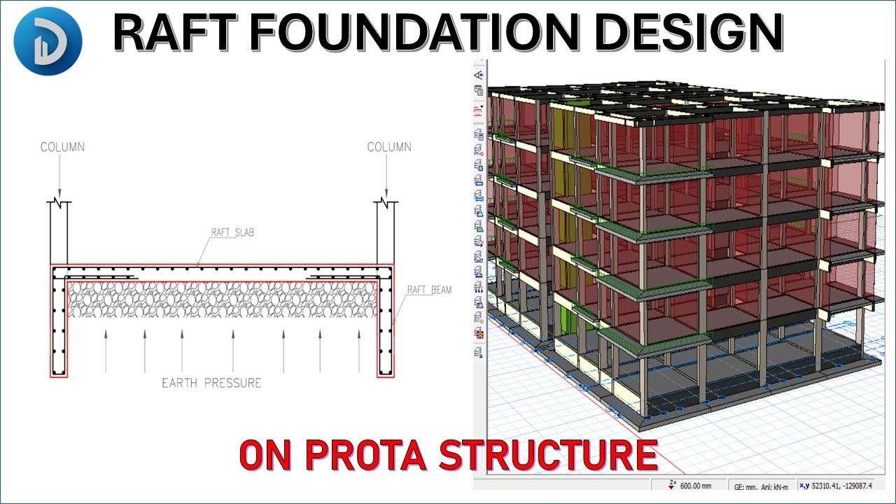 Pt Raft Raft Foundation Analysis and Design On Prota Struture - YouTube