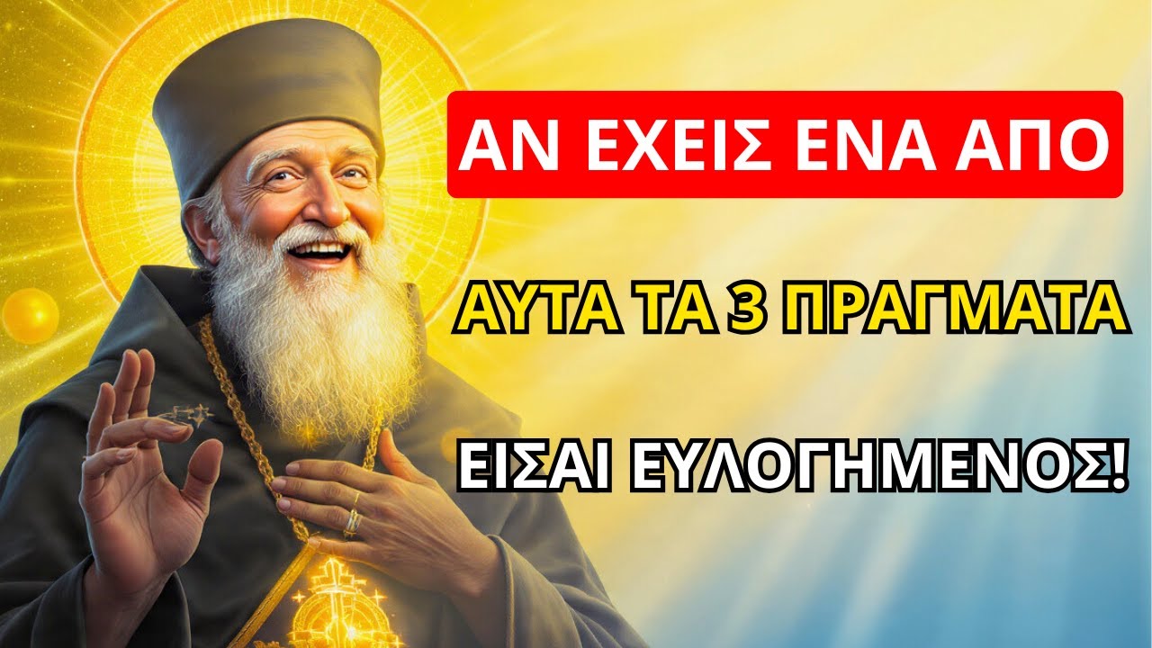 Άγιος Νεκτάριος αποκαλύπτει: Αν έχεις ένα από αυτά τα 3 πράγματα, είσαι ευλογημένος!