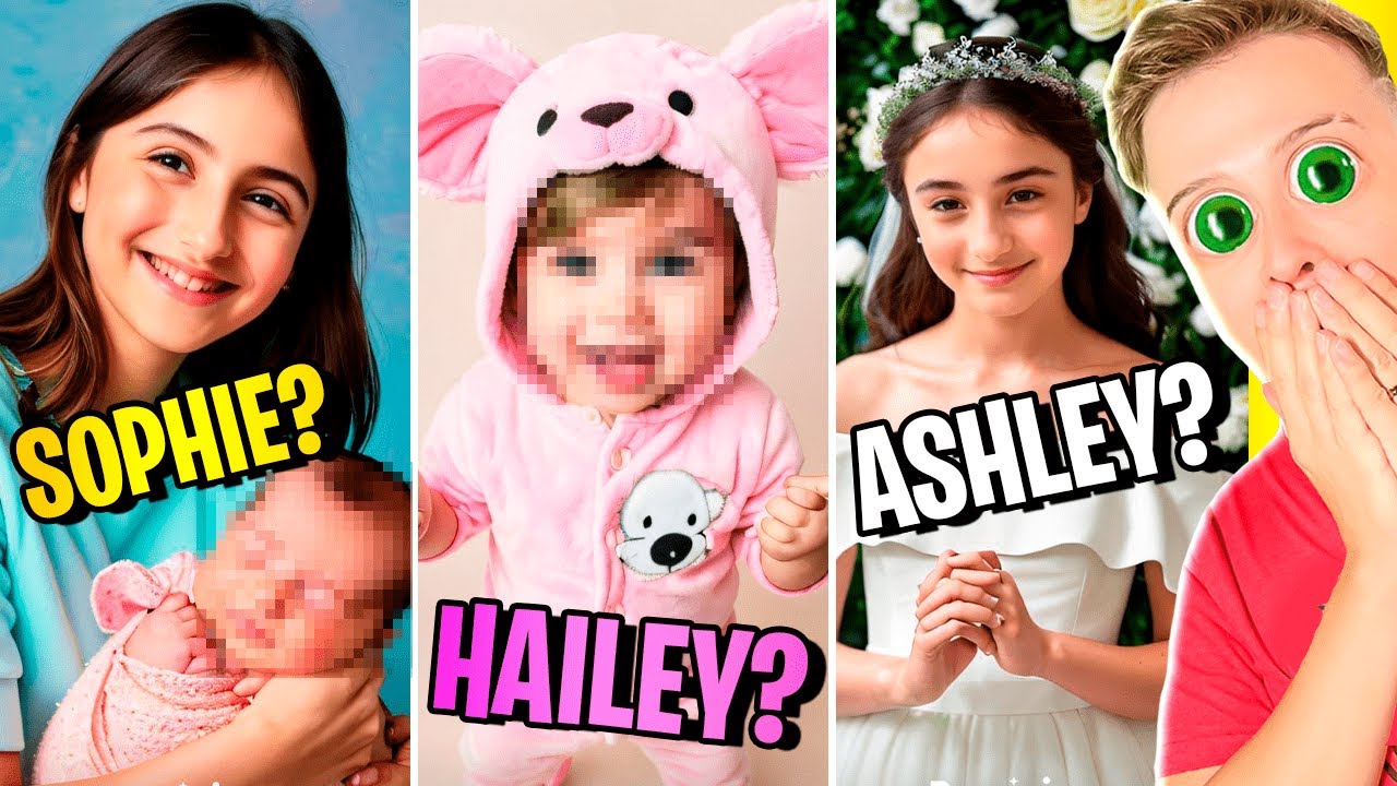 A BEBÊ VAI SER ASSIM? A ASHLEY vai CASAR e A SOPHIE vai ser MÃE um DIA? AS FOTOS FEITAS pela IA!