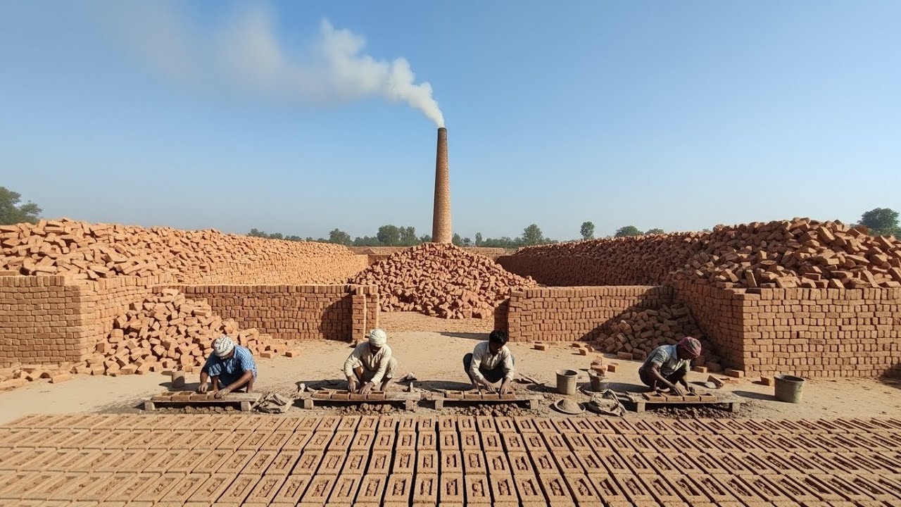 Making Millions of Bricks by Hand | Inside Traditional Brick Factory