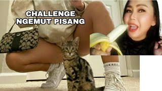 CHALLENGE NGEMUT PISANG PALING BESAR#bananachallenge