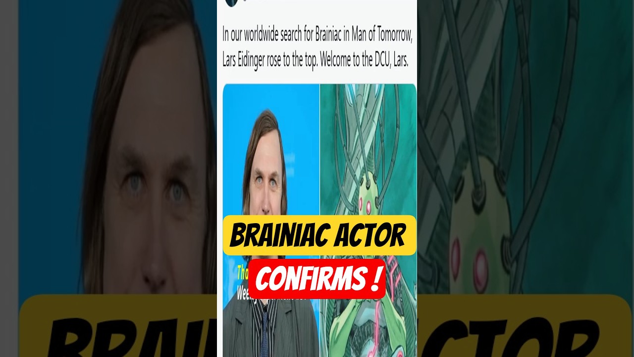 🔥Brainiac Actor Confirms by James Gunn ! 