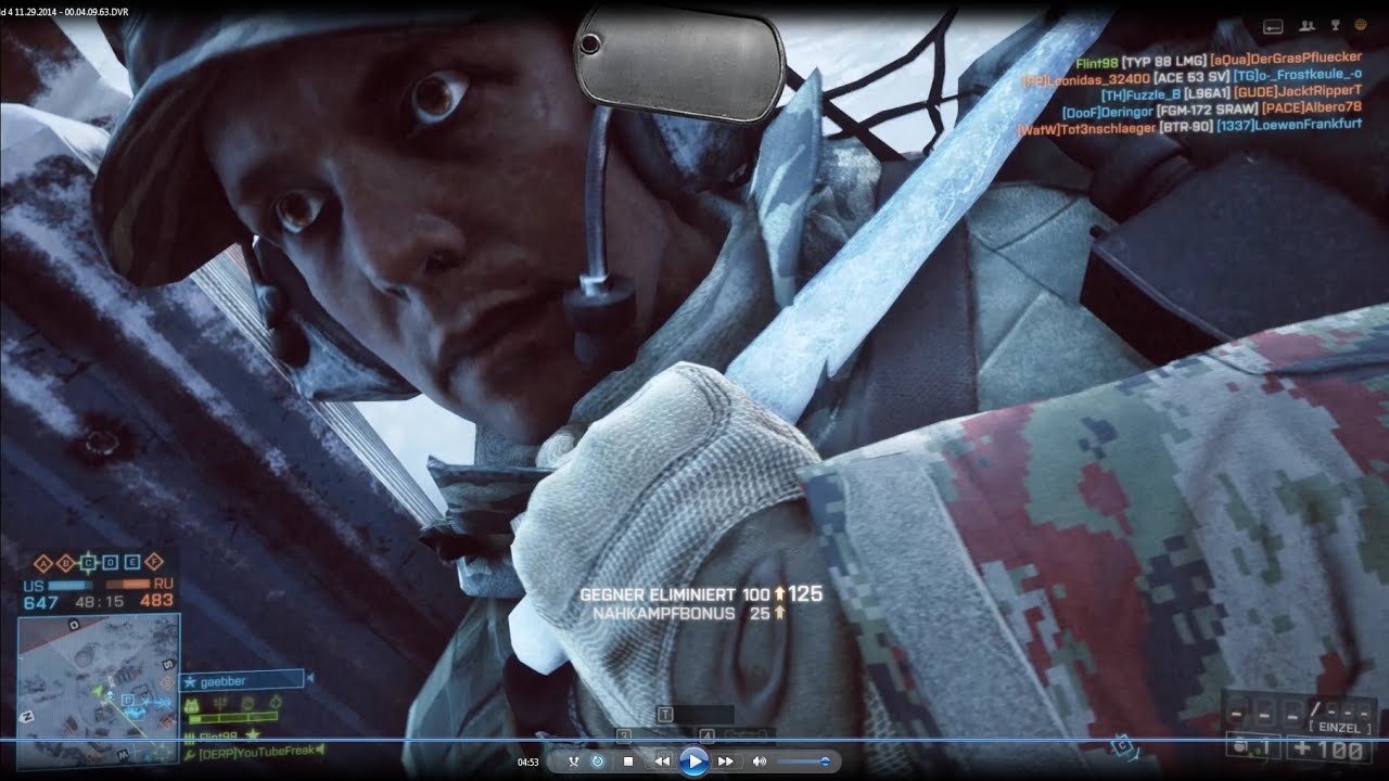 bf4 final stand kill with secret icicle knife youtube