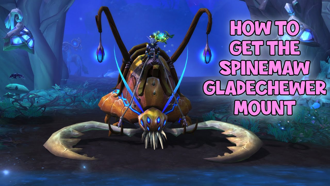 WoW Shadowlands - Spinemaw Gladechewer Mount | Gormtamer Tizo Rare in Ardenweald