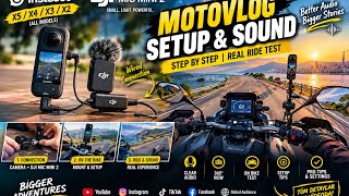 Insta360 + DJI Mic Mini 2 Motorcycle Setup 🎙️ | Wired Connection & Real Sound Test