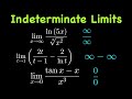 Finding Indeterminate Limits | L'Hôpital's Rule | 0/0, infinity/infinity, infinity minus infinity