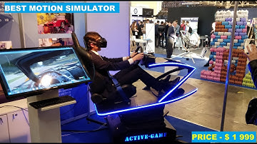 Active Game motion simulator on Iforum 2018 , flight simulator, racing simulator for Vr