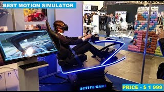 Active Game motion simulator on Iforum 2018 , flight simulator, racing simulator for Vr