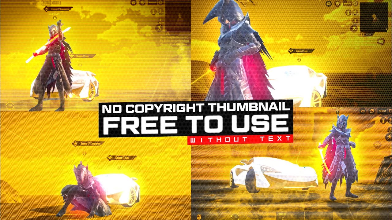 FREE TO USE THUMBNAILS WITHOUT TEXT PACK | PUBG THUMBNAILS WITHOUT TEXT | FREE THUMBNAILS PACKS