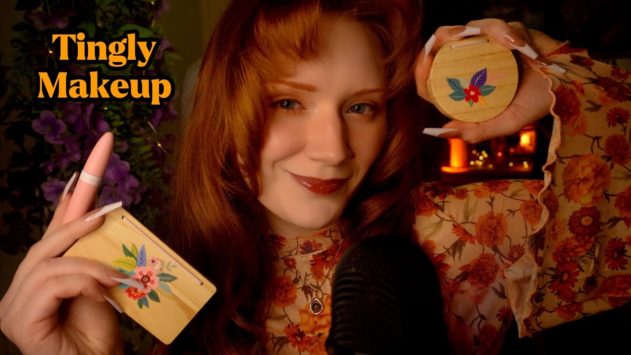 ASMR Wooden makeup🥰 Clicky whisper, Mouth sounds Tapping 💅