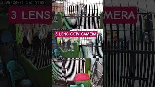 3 LENS CCTV CAMERA #camera #cctv