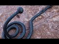 Second version of the Spiral hook with Ball finial - Hook of the week 36