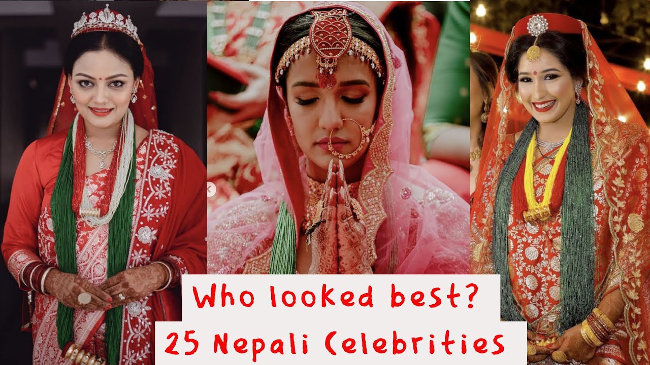 25 Nepali Celebrities Bridal look. Click on ℹ️on the top right side of the screen to vote.