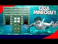 CONSTRUI UMA CASA MINECRAFT DEBAIXO D'ÁGUA NA VIDA REAL!