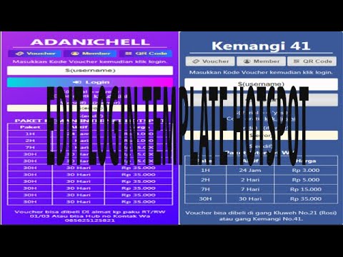 Cara Edit Template Login Mikhmon Hotspot Mikrotik