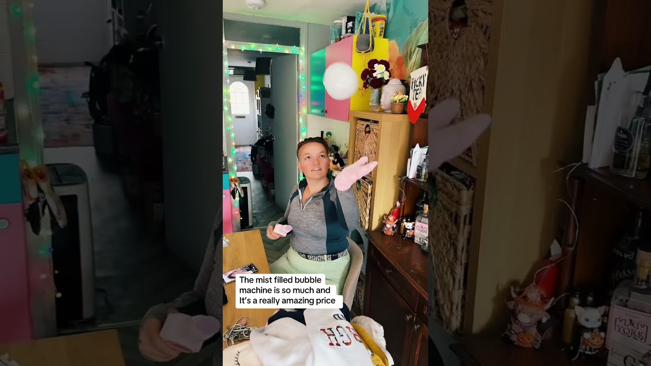 This is hands down one of the most fun things I’ve found on TikTok lately – the mist bubble wand