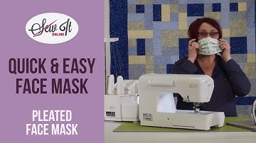 Easy Pleated Face Mask Tutorial