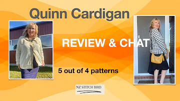 Quinn cardigan review and make by 5 out of 4 patterns