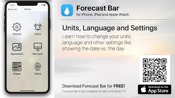 Forecast Bar for iOS - Units, Language and General Settings (04)