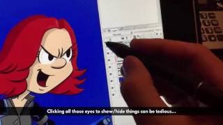 Clip Studio Paint Hide Layers Swipe