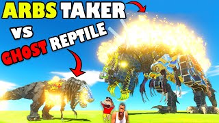 ARBS TAKER MR.X vs GHOST REPTILE MILITARY SHINCHAN and CHOP in ANIMAL REVOLT BATTLE SIMULATOR